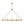 LightFixturesUSA - 5 - Light French Distressed Gold Candle Linear Island Chandelier - Chandelier - Distressed Gold - 