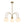 LightFixturesUSA - 5 - Light Goose Arm Opal Glass Globe Round Sputnik Chandelier - Chandelier - Brass - 