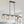 LightFixturesUSA-5-Light Gray Ribbed Glass Cylinder Shade Linear Island Chandelier-Chandelier-Black-