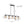 LightFixturesUSA-5-Light Gray Ribbed Glass Cylinder Shade Linear Island Chandelier-Chandelier-Black-