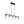 LightFixturesUSA - 5 - Light Reeded Glass Shade Linear Island Pendant - Chandelier - 5 - Lt - 