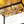 LightFixturesUSA - 5 - Light Square Box Glass Globe Flush Mount Light - Ceiling Light - Black + Brass - 