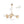 LightFixturesUSA - 6 - Light Amber Glass Globe Branch Sputnik Chandelier - Chandelier - Brass - 
