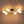 LightFixturesUSA - 6 - Light Branch Frosted Glass Egg Semi Flush Chandelier - Ceiling Light - 6 - Lt - Matte Black