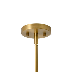 LightFixturesUSA - 6 - Light Opal Glass Globe Linear Branch Sputnik Chandelier - Chandelier - Brass - 