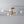 LightFixturesUSA - 6 - Light Opal Glass Globe Linear Sputnik Semi Flush - Ceiling Light - Brass - 