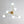 LightFixturesUSA - 6 - Light Opal Glass Globe Linear Sputnik Semi Flush - Ceiling Light - Brass - 