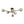 LightFixturesUSA - 6 - Light Smoked Glass Globe Linear Sputnik Semi Flush - Ceiling Light - Black - 