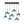 Load image into Gallery viewer, LightFixturesUSA - 7 - Light Cluster Blue Glass Globe Bubble Island Pendant - Chandelier - Blue + Black - 
