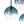 Load image into Gallery viewer, LightFixturesUSA - 7 - Light Cluster Blue Glass Globe Bubble Island Pendant - Chandelier - Blue + Black - 
