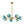 LightFixturesUSA - 7 - light Gradient Blue Glass Globe Round Sputnik Chandelier - Chandelier - 33.5 in - 