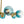 LightFixturesUSA - 7 - light Gradient Blue Glass Globe Round Sputnik Chandelier - Chandelier - 33.5 in - 