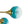 LightFixturesUSA - 7 - light Gradient Blue Glass Globe Round Sputnik Chandelier - Chandelier - 33.5 in - 