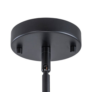 LightFixturesUSA - 8 - Light Black Brass White Glass Globe Round Sputnik Chandelier - Chandelier - 23.2 in - 