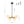 LightFixturesUSA - 8 - Light Black Brass White Glass Globe Round Sputnik Chandelier - Chandelier - 23.2 in - 