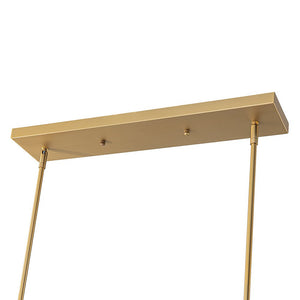 LightFixturesUSA - 8 - Light Branch Draped Glass Bubble Island Double Chandelier - Chandelier - Brass - 