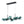 LightFixturesUSA - 8 - Light Color Tinted Glass Globe Bubble Linear Island Chandelier - Chandelier - Black + Green - 