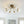 LightFixturesUSA - 8 - Light Ribbed Glass Bubble Sputnik Semi Flush Mount - Ceiling Light - Brass - 