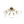 LightFixturesUSA - 8 - Light Ribbed Glass Bubble Sputnik Semi Flush Mount - Ceiling Light - Brass - 