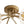 LightFixturesUSA - 8 - Light Ribbed Glass Bubble Sputnik Semi Flush Mount - Ceiling Light - Brass - 