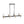 LightFixturesUSA - 8 - Light Seeded Glass Black Brass Linear Island Chandelier - Chandelier - Black + Brass - 
