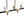 Load image into Gallery viewer, LightFixturesUSA - 8 - Light Seeded Glass Black Brass Linear Island Chandelier - Chandelier - Black + Brass - 
