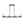 LightFixturesUSA - 8 - Light Seeded Glass Black Brass Linear Island Chandelier - Chandelier - Black + Brass - 