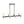LightFixturesUSA - 8 - Light Seeded Glass Black Brass Linear Island Chandelier - Chandelier - Black + Brass - 
