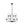 LightFixturesUSA - 8 - Light Seeded Glass Globe Round Sputnik Bubble Chandelier - Chandelier - Black - 