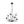 Load image into Gallery viewer, LightFixturesUSA - 8 - Light Seeded Glass Globe Round Sputnik Bubble Chandelier - Chandelier - Black - 
