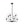LightFixturesUSA - 8 - Light Seeded Glass Globe Round Sputnik Bubble Chandelier - Chandelier - Black - 