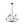 LightFixturesUSA - 8 - Light Seeded Glass Globe Round Sputnik Bubble Chandelier - Chandelier - Black - 