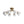 LightFixturesUSA - 8 - Light Sputnik Milky Glass Bubble Semi Flush Mount - Ceiling Light - Brass - 