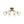 LightFixturesUSA - 8 - Light Textured Crackle Glass Globe Semi Flush Mount - Chandelier - Brass - 