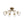 LightFixturesUSA - 8 - Light Textured Crackle Glass Globe Semi Flush Mount - Chandelier - Brass - 