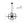 Load image into Gallery viewer, LightFixturesUSA - 8 - Light Vintage Sputnik Black Open Square Lantern Pendant - Chandelier - Black - 
