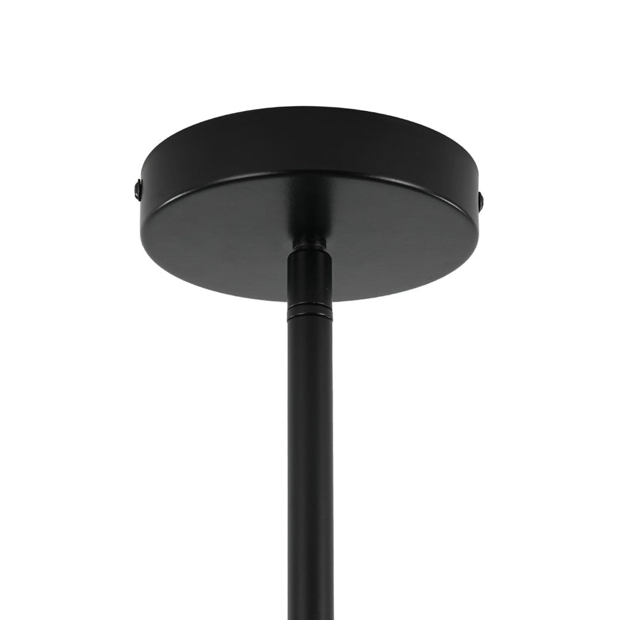 LightFixturesUSA - 8 - Light Vintage Sputnik Black Open Square Lantern Pendant - Chandelier - Black - 