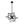 Load image into Gallery viewer, LightFixturesUSA - 8 - Light Vintage Sputnik Black Open Square Lantern Pendant - Chandelier - Black - 
