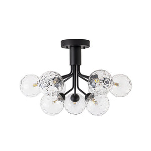 LightFixturesUSA - 9 - Light Bloom Water Glass Globe Tiered Sputnik Ceiling Light - Ceiling Light - Brass - 