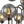 Load image into Gallery viewer, LightFixturesUSA - 9 - Light Hammered Smoked Glass Bubble Black Sputnik Chandelier - Chandelier - Black - 
