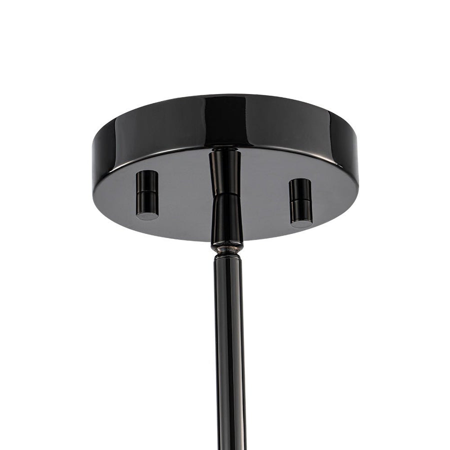 LightFixturesUSA - 9 - Light Hammered Smoked Glass Bubble Black Sputnik Chandelier - Chandelier - Black - 