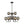 Load image into Gallery viewer, LightFixturesUSA - 9 - Light Hammered Smoked Glass Bubble Black Sputnik Chandelier - Chandelier - Black - 

