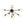 LightFixturesUSA - 9 - Light Layered Glass Bubble Sputnik Semi Flush Chandelier - Ceiling Light - Black (1 - 2 Weeks Arrive) - 