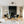 LightFixturesUSA - 9 - Light Layered Glass Bubble Sputnik Semi Flush Chandelier - Ceiling Light - Black (1 - 2 Weeks Arrive) - 