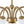 LightFixturesUSA-9-Light Opal Glass Bubble Arched Arm Semi Flush Chandelier-Chandelier-Brass-