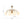 LightFixturesUSA-9-Light Opal Glass Bubble Arched Arm Semi Flush Chandelier-Chandelier-Brass-