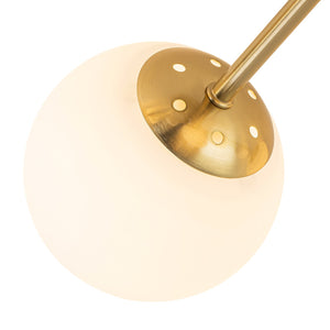LightFixturesUSA-9-Light Opal Glass Bubble Round Sunburst Sputnik Semi Flush Mount-Ceiling Light-Black-
