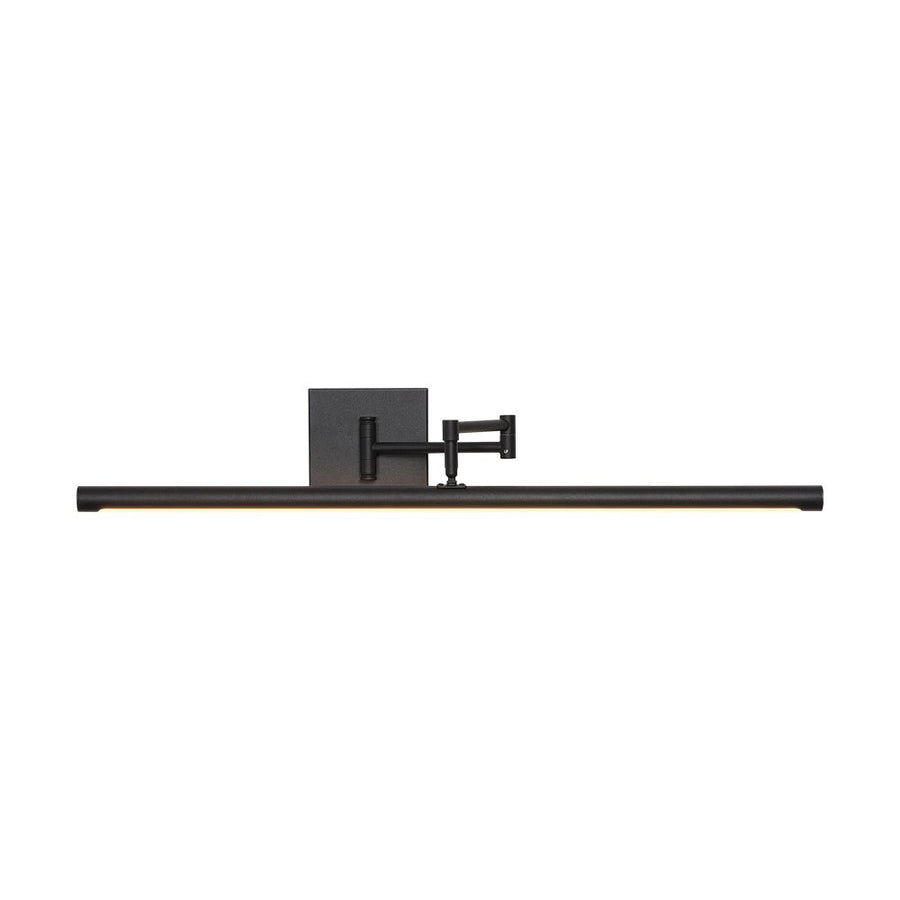 LightFixturesUSA - Adjustable Dimmable LED Linear Vanity Sconce Picture Light - Wall Sconce - Black - 