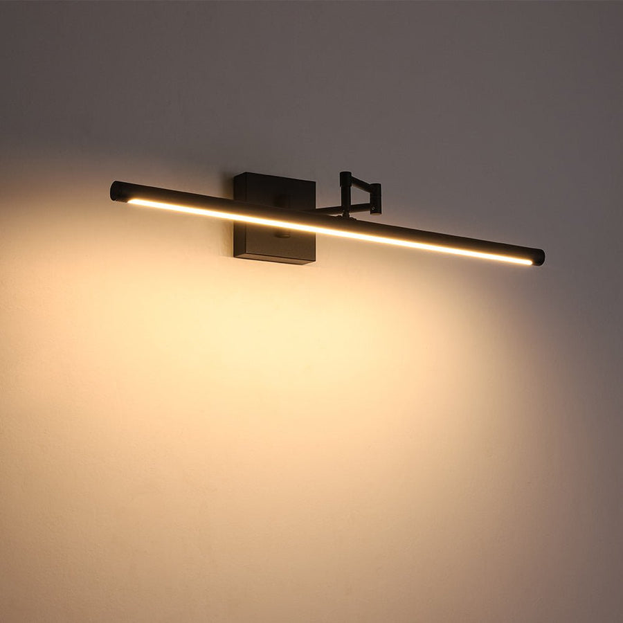 LightFixturesUSA - Adjustable Dimmable LED Linear Vanity Sconce Picture Light - Wall Sconce - Black - 