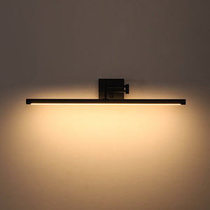 LightFixturesUSA - Adjustable Dimmable LED Linear Vanity Sconce Picture Light - Wall Sconce - Black - 